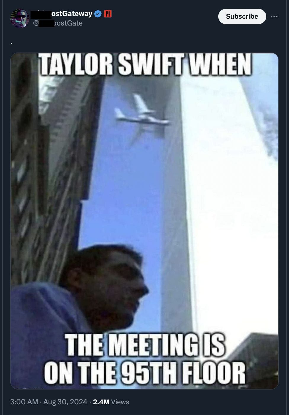 photo caption - ostGateway jostGate Subscribe Taylor Swift When The Meeting Is On The 95TH Floor 2.4M Views